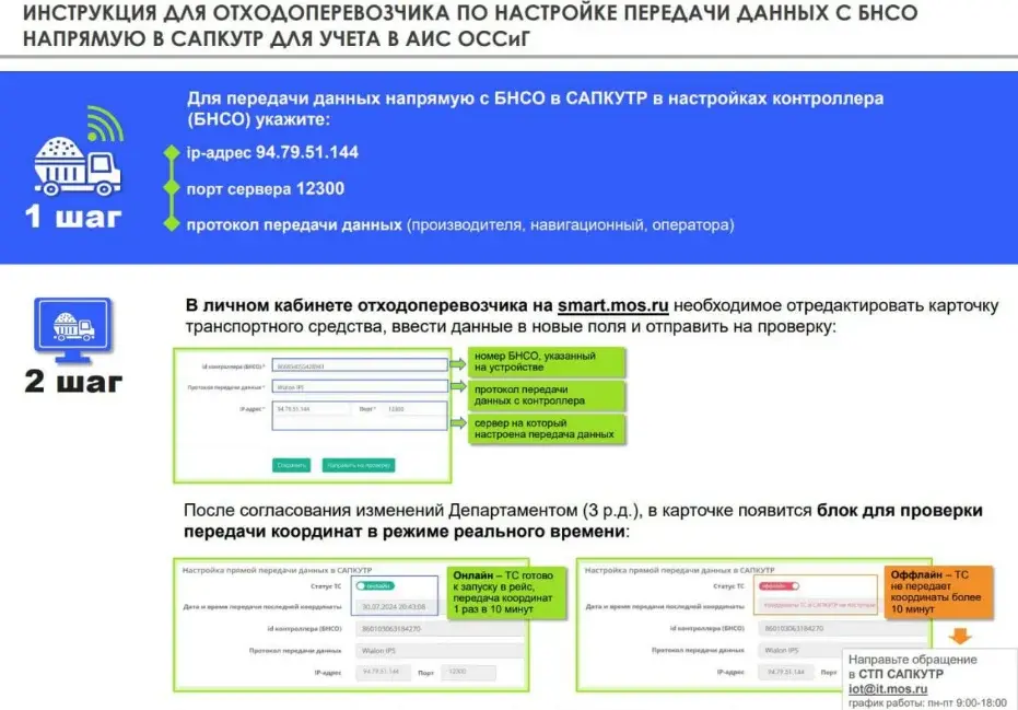 Внимание! Инфо о доступе отходоперевозчиков к ТС 8.04.2024 Skrinshot . . . .