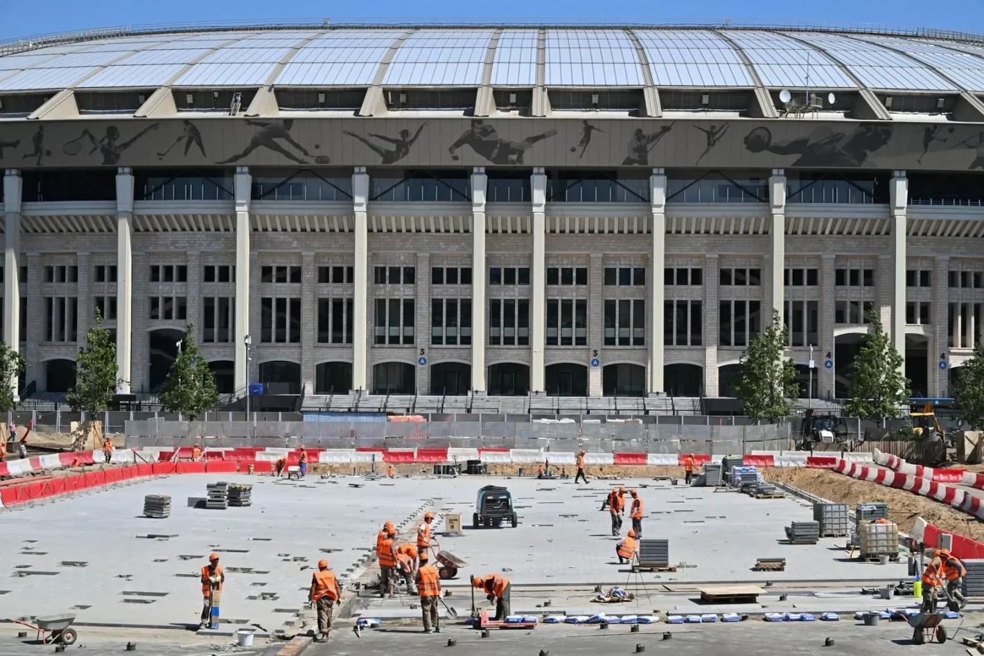 Масштабный проект по благоустройству и модернизации площади Лужников Luzhniki